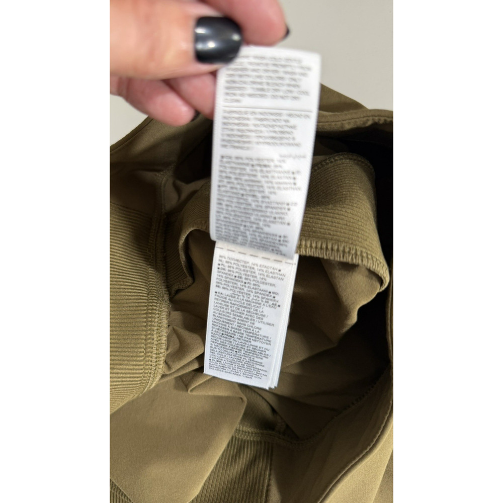 Athleta Brooklyn Ankle Pants Olive Green Lightweight Pockets Stretch Size 8 - Picture 11 of 14